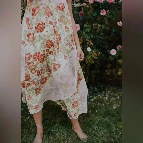 Free People Intimately Free First Date Print Sleeveless Maxi Dress Size Small - Picture 5 of 5
